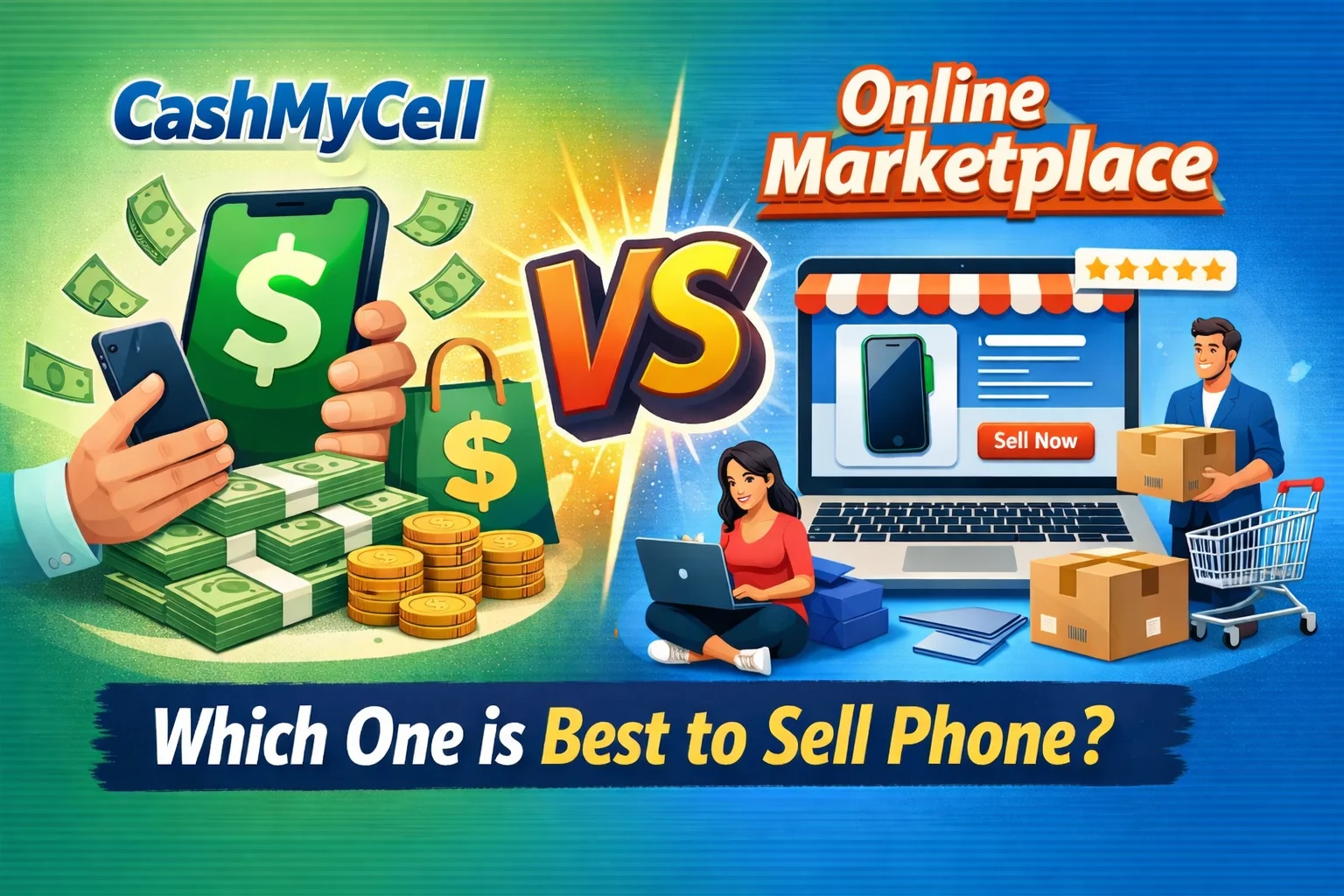 CashMyCell vs Online Marketplace: Which One is Best Place to Sell Phone?